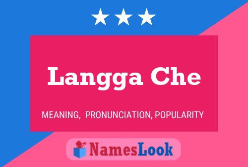 Langga Che Name Poster