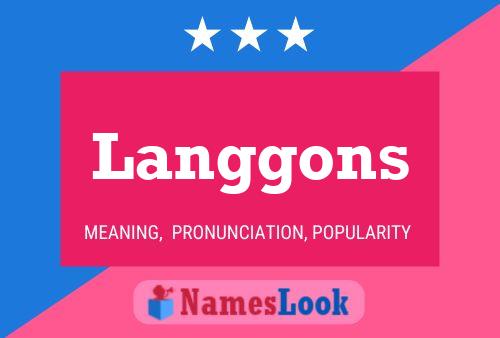 Langgons Name Poster