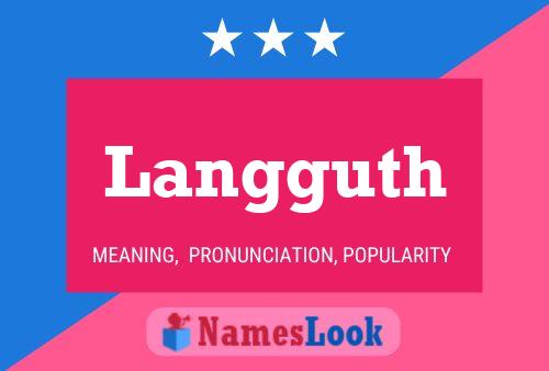 Langguth Name Poster