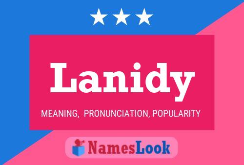 Lanidy Name Poster