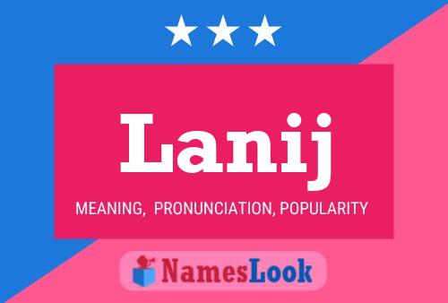 Lanij Name Poster