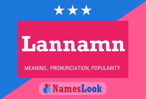 Lannamn Name Poster