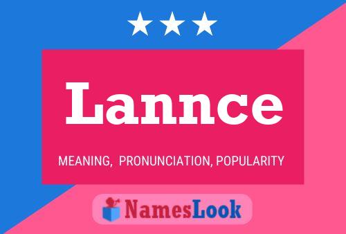 Lannce Name Poster