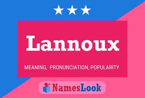 Lannoux Name Poster