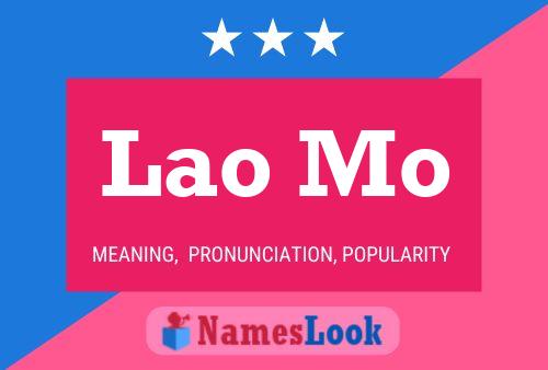 Lao Mo Name Poster