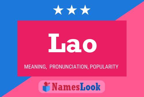 Lao Name Poster