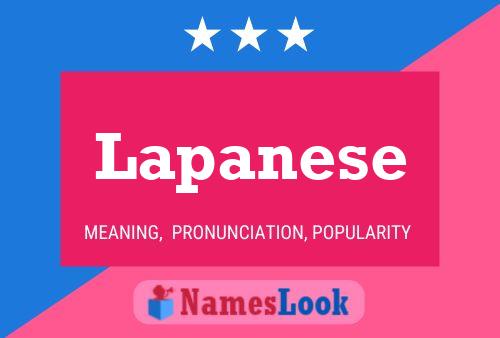 Lapanese Name Poster