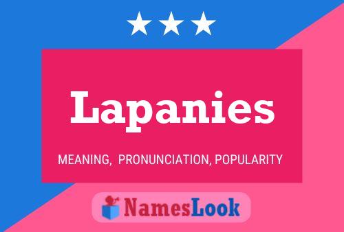 Lapanies Name Poster