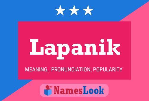 Lapanik Name Poster