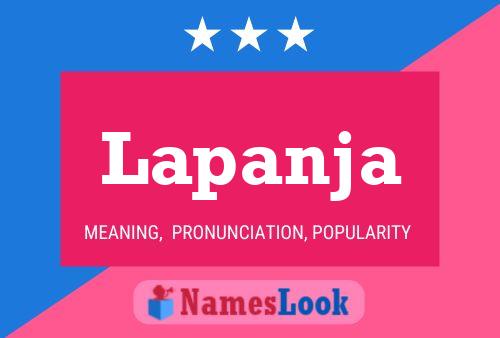 Lapanja Name Poster