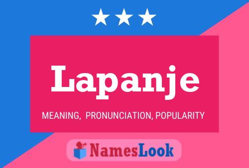 Lapanje Name Poster