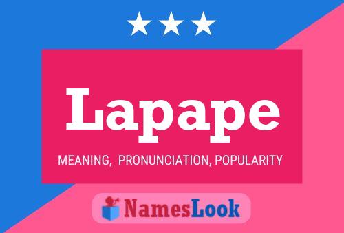 Lapape Name Poster