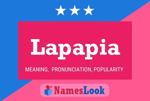 Lapapia Name Poster