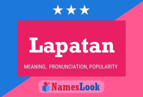 Lapatan Name Poster