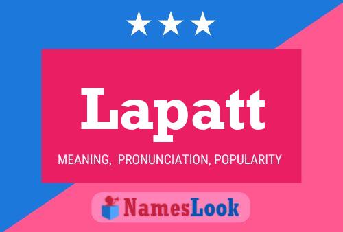 Lapatt Name Poster