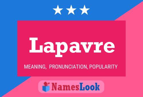 Lapavre Name Poster