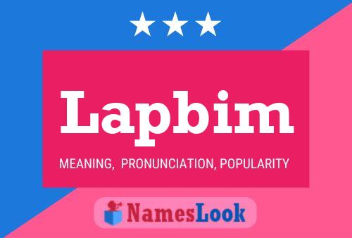 Lapbim Name Poster