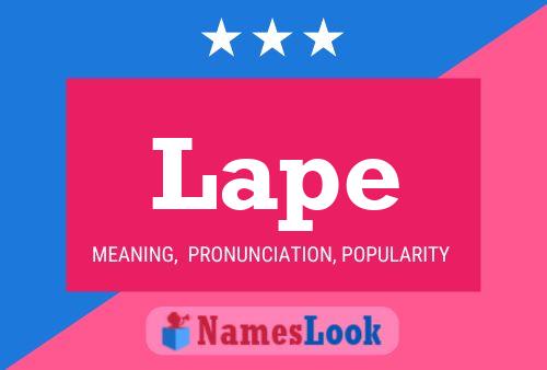 Lape Name Poster