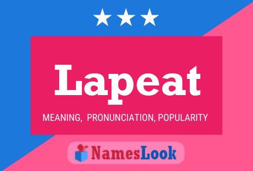 Lapeat Name Poster