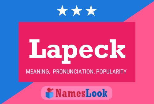 Lapeck Name Poster