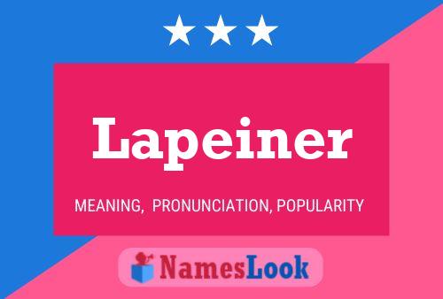 Lapeiner Name Poster