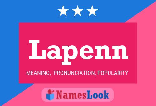 Lapenn Name Poster