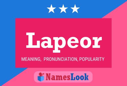 Lapeor Name Poster