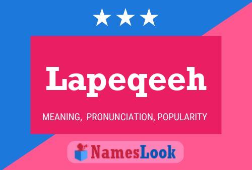 Lapeqeeh Name Poster