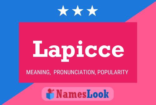 Lapicce Name Poster