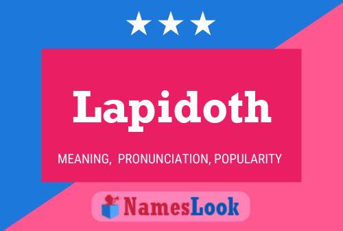 Lapidoth Name Poster