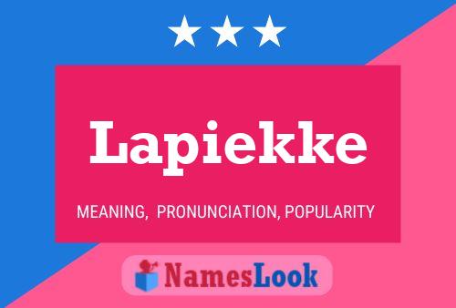 Lapiekke Name Poster