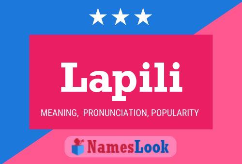 Lapili Name Poster