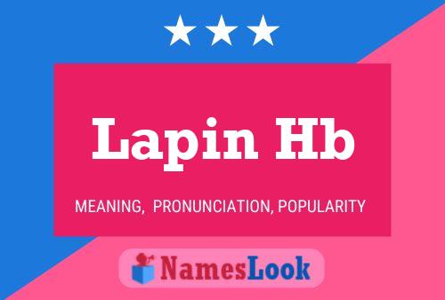 Lapin Hb Name Poster