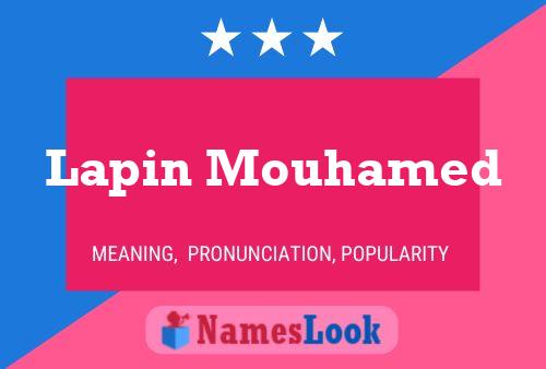 Lapin Mouhamed Name Poster