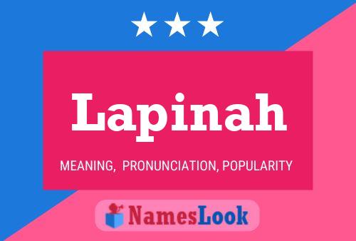 Lapinah Name Poster