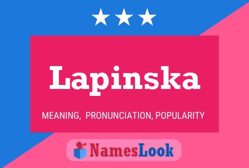 Lapinska Name Poster