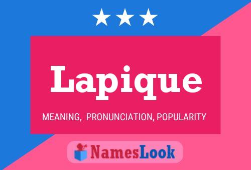 Lapique Name Poster