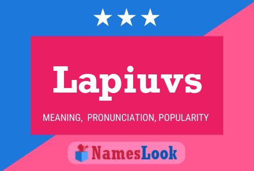 Lapiuvs Name Poster