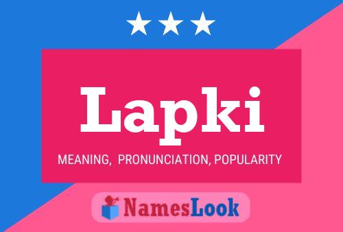 Lapki Name Poster