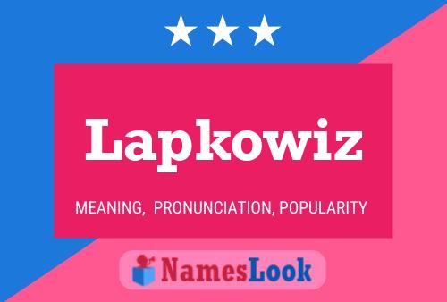 Lapkowiz Name Poster