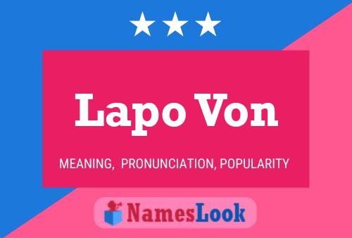 Lapo Von Name Poster