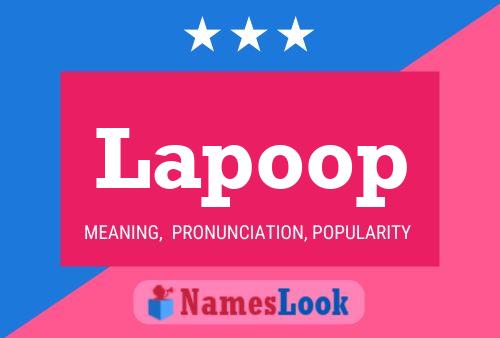 Lapoop Name Poster