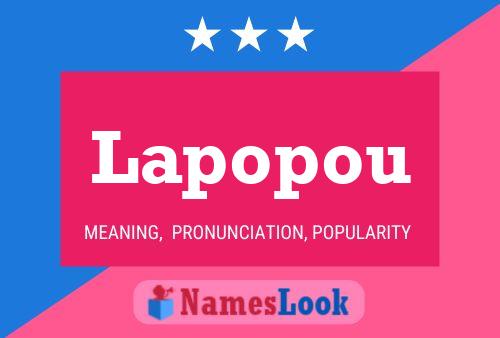 Lapopou Name Poster