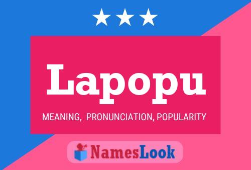 Lapopu Name Poster