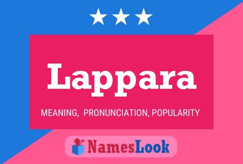 Lappara Name Poster