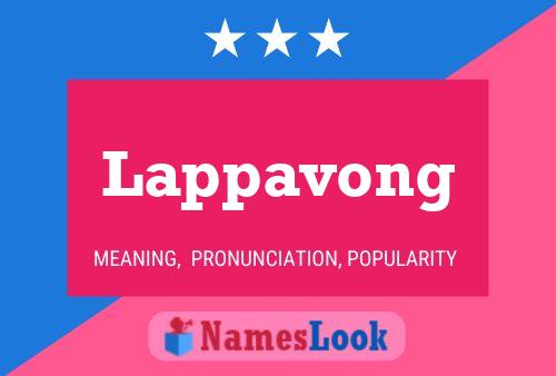 Lappavong Name Poster