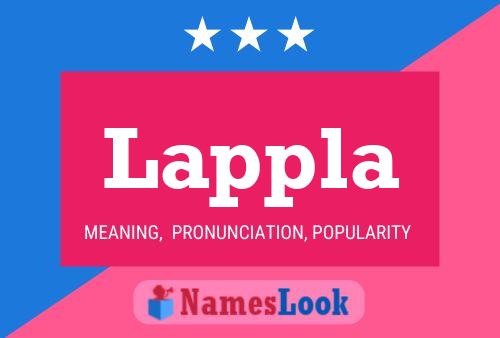 Lappla Name Poster