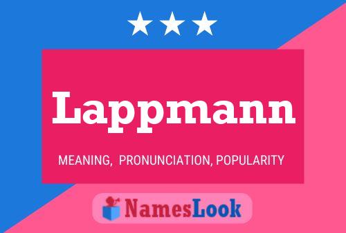 Lappmann Name Poster