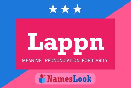 Lappn Name Poster