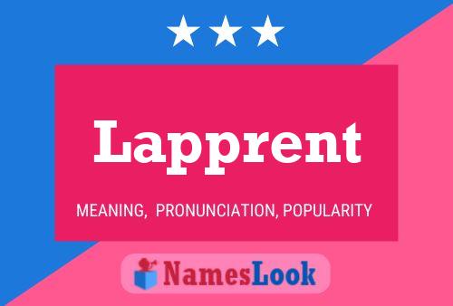 Lapprent Name Poster